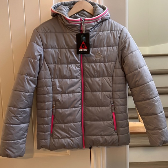 Gerry Weber Other - NWT Gerry Winter Jacket Hood Pink/Gray Youth Kids